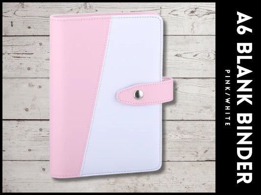 A6 Budget Binder (Pink/White)