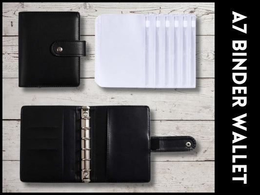 A7 Black Binder Wallet