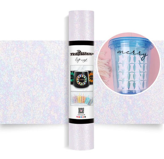 TECKWRAP Colorful Pearl Adhesive Vinyl - White