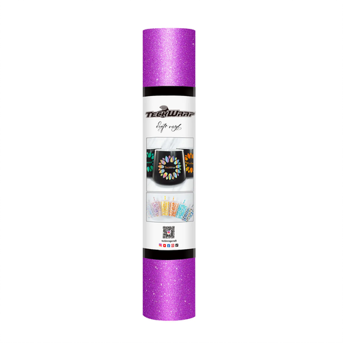 TECKWRAP Adhesive Glitter Vinyl - Magenta