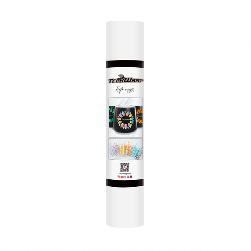 TECKWRAP Adhesive Glitter Vinyl - White