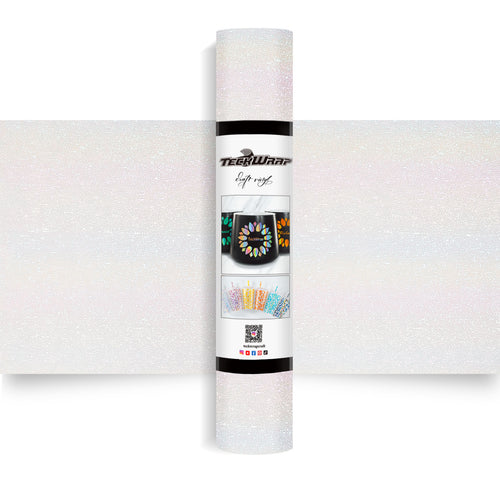 TECKWRAP Glitter Brush Adhesive Vinyl - Nebula White