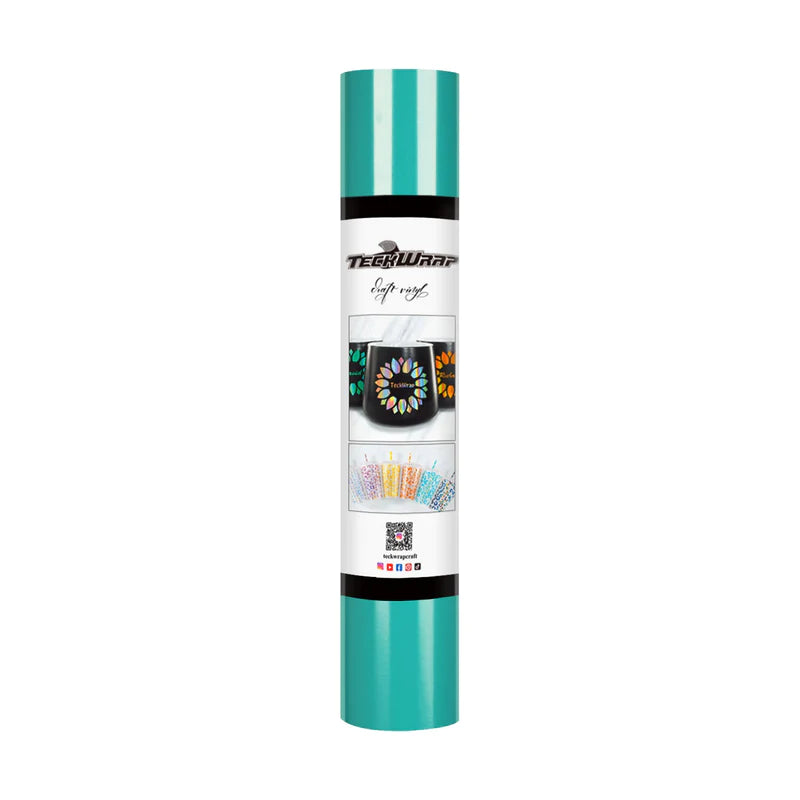 TECKWRAP Adhesive Craft Vinyl - Turquoise (glossy)