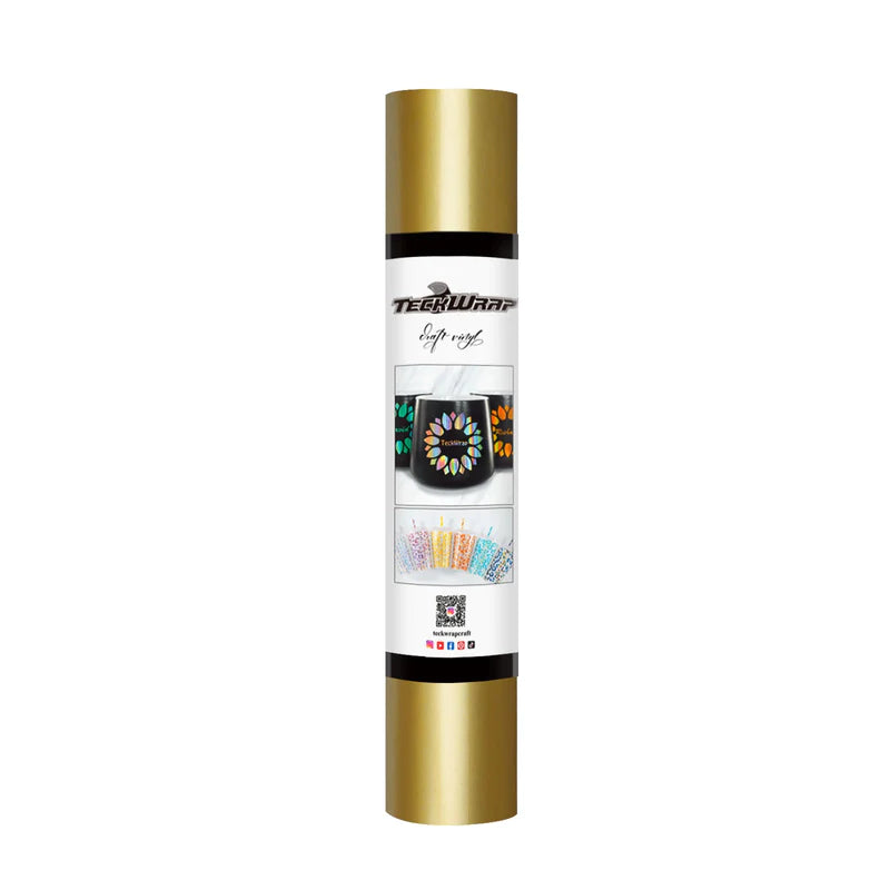 TECKWRAP Adhesive Craft Vinyl - Gold (glossy)