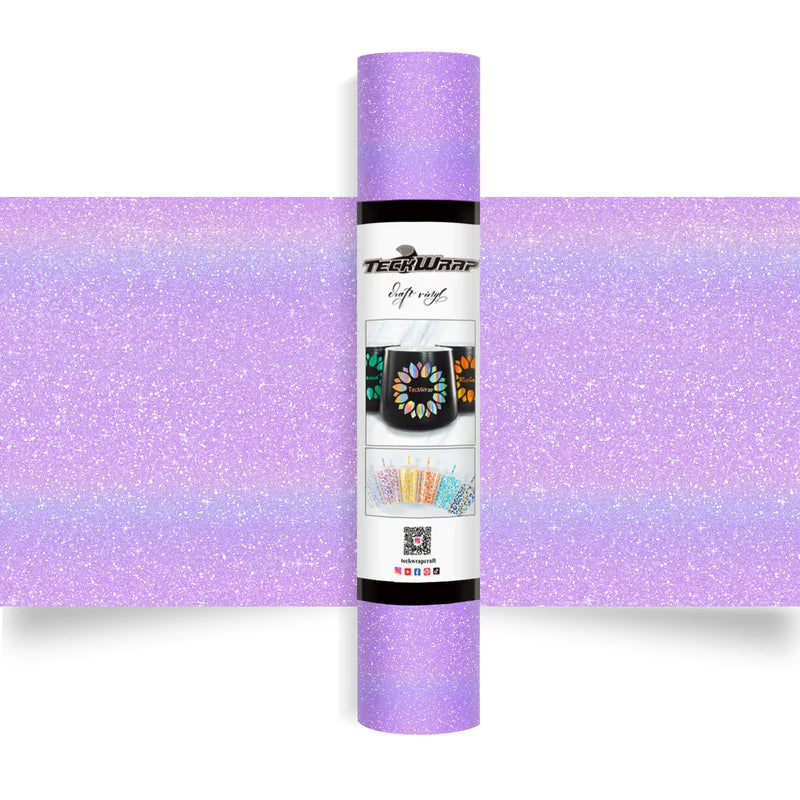 TECKWRAP Colorful Glitter Adhesive Vinyl - Lilac