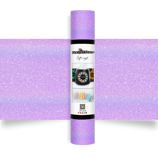 TECKWRAP Colorful Glitter Adhesive Vinyl - Lilac